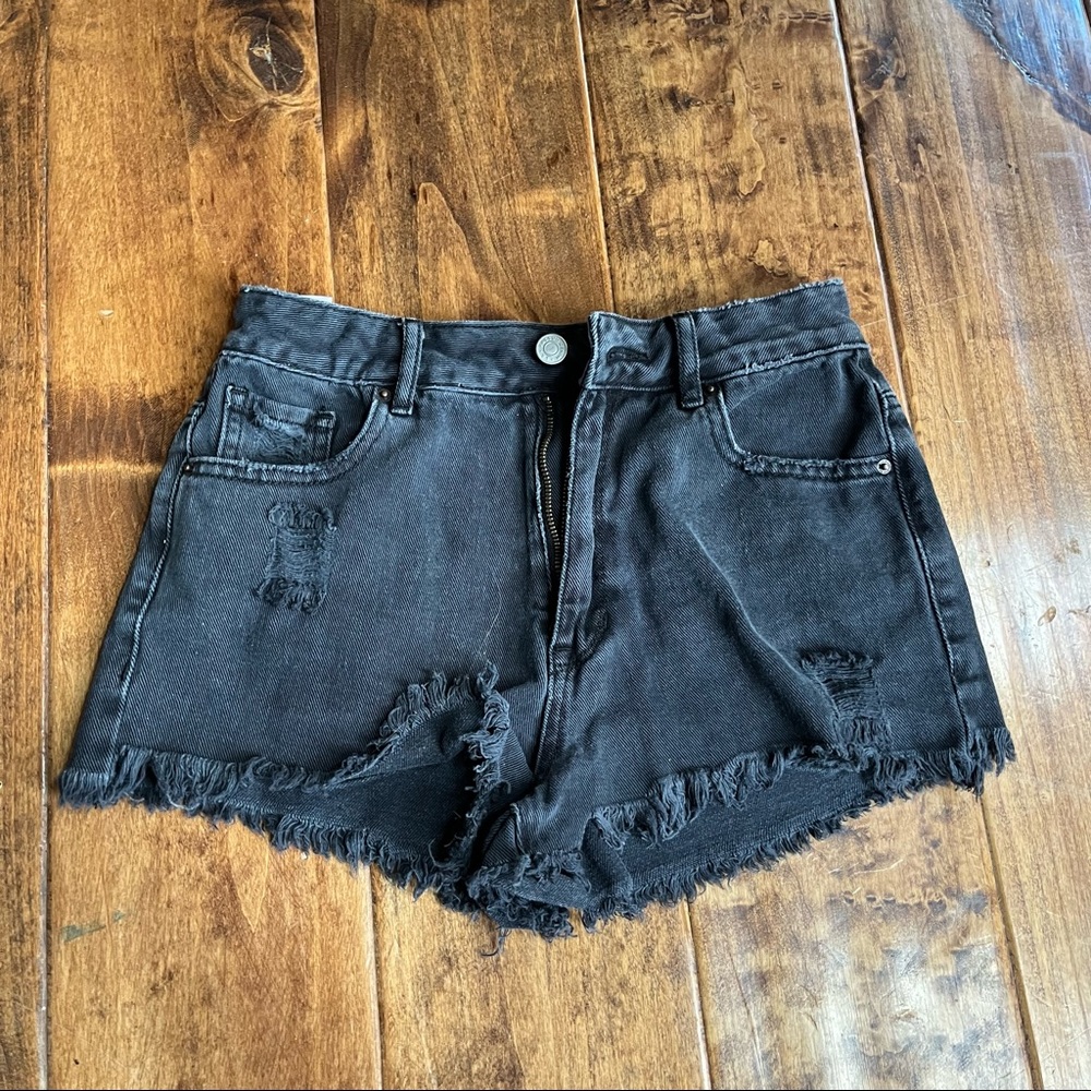 Pacsun High Rise Festival Denim Shorts